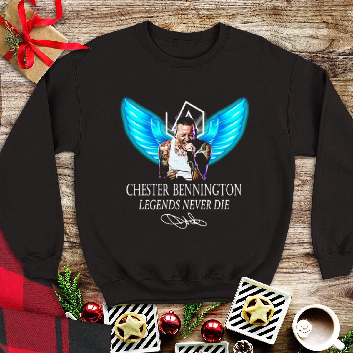 Awesome Chester Bennington 1976-2017 of Linkin Park band Legends Never Die signature shirt