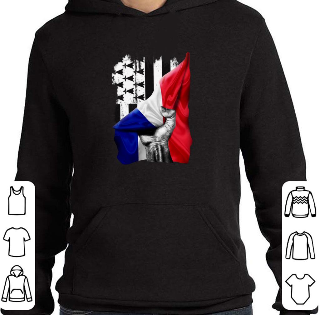 Awesome Flag of Brittany and France flag shirt