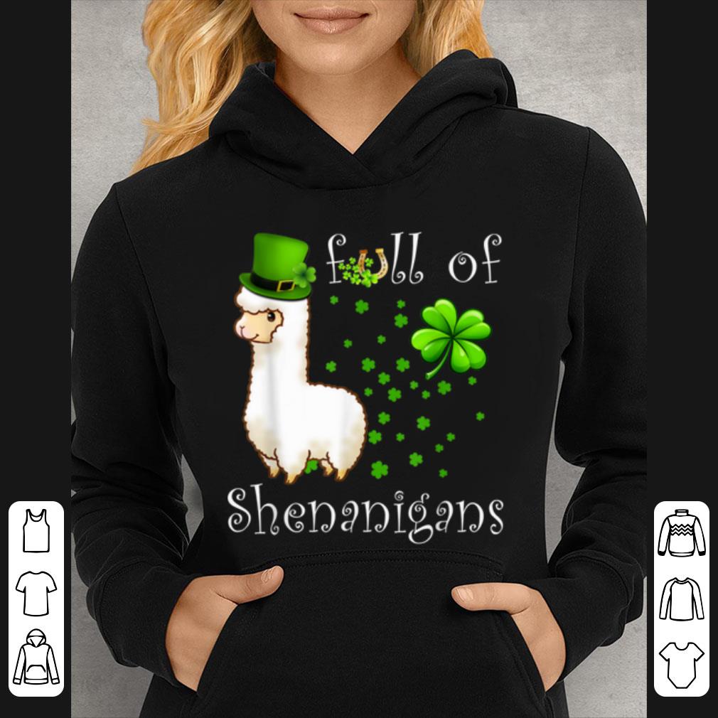 Awesome Full Of Shenanigans Alpaca St Patrick's Day Gifts shirt