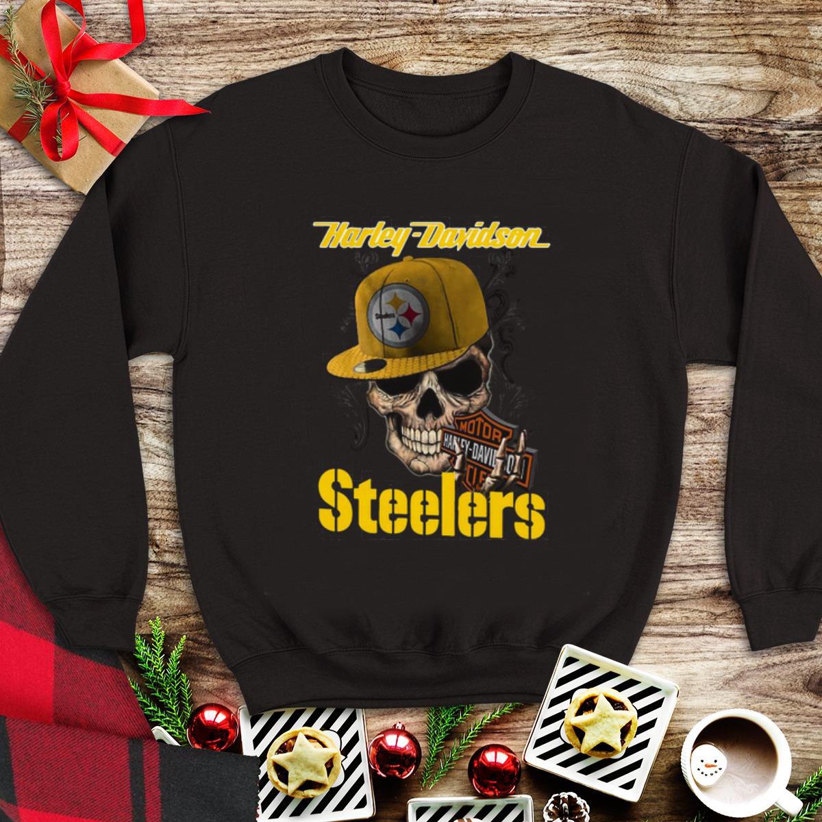 Awesome Harley Davidson Steelers shirt