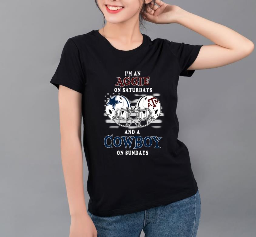 Awesome I'm an Aggie on saturdays and a Cowboys on sundays shirt