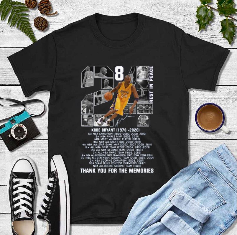 Awesome Kobe Bryant 1978 2020 Thank You For The Memories Signature shirt