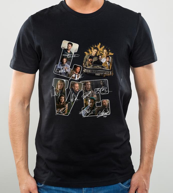 Awesome Love Supernatural Signatures shirt