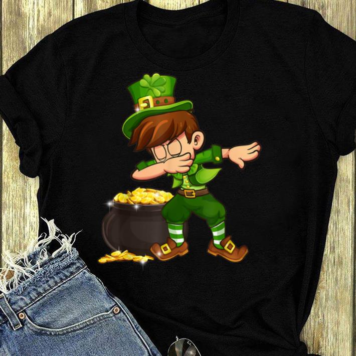 Awesome Shamrock Dabbing Boys Leprechaun St. Patrick's Day shirt