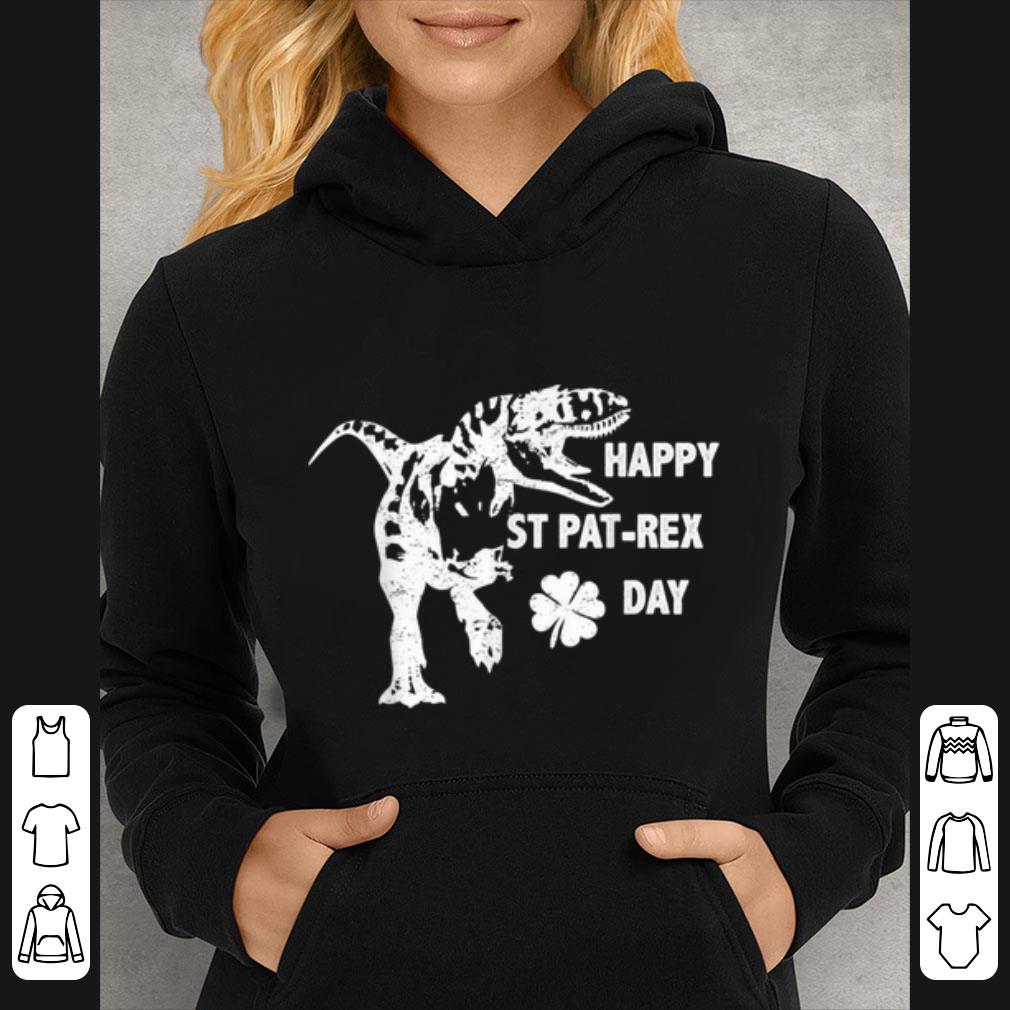 Awesome St Patrick's HAPPY ST PAT-REX DAY T-Rex Dinosaur Funny Boys shirt