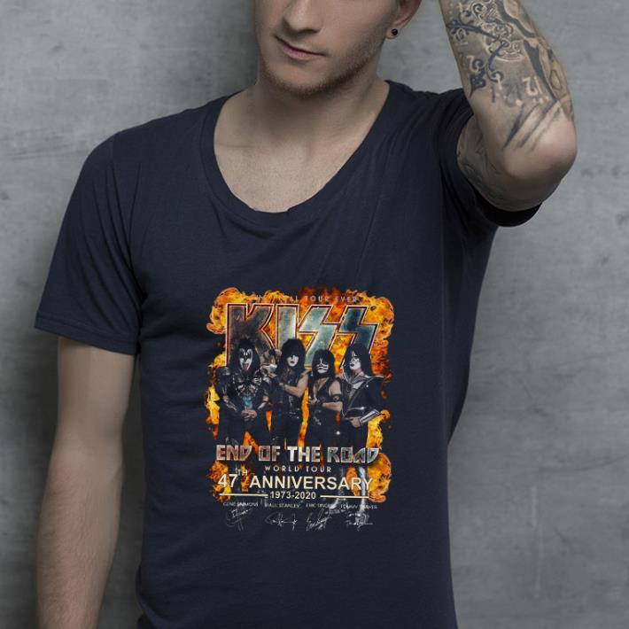 Awesome The Final Tour Ever Kiss End Of The Road 47 th Anniversary shirt