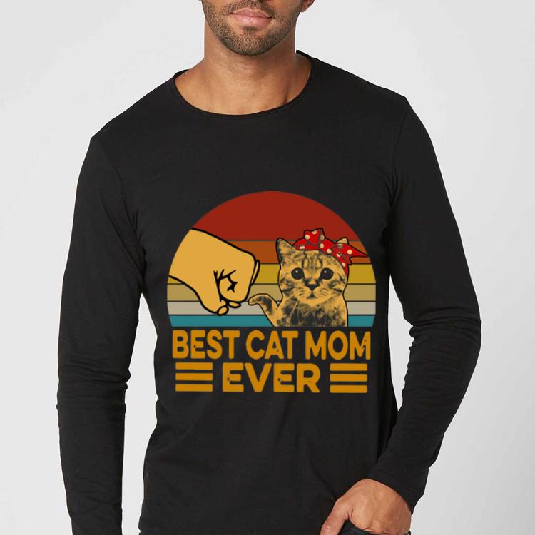 Awesome Vintage Best Cat Mom Ever shirt