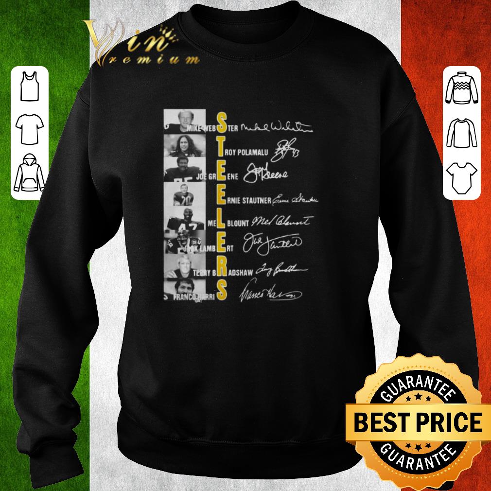 Funny Pittsburgh Steelers Mike Webster Troy Polamalu Joe Greene signed shirt