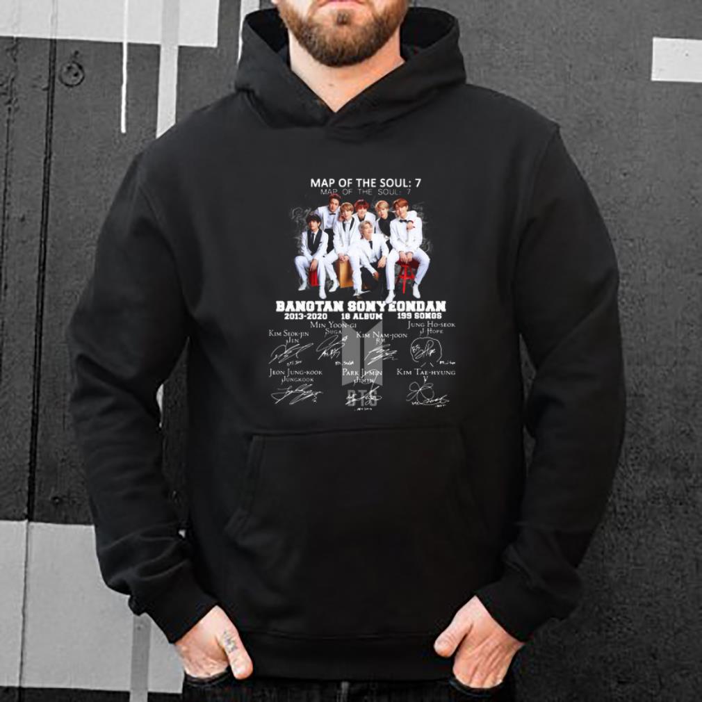 Great Map Of The Soul 7 Bangtan Sonyeondan 2013-2020 18 Album 199 Songs Signatures shirt