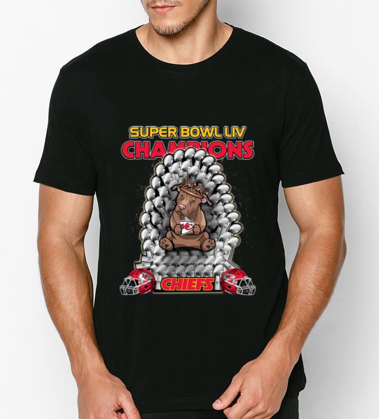 Great Pitbull Iron Throne Super Bowl LIV Champions Kansas City Chiefs shirt