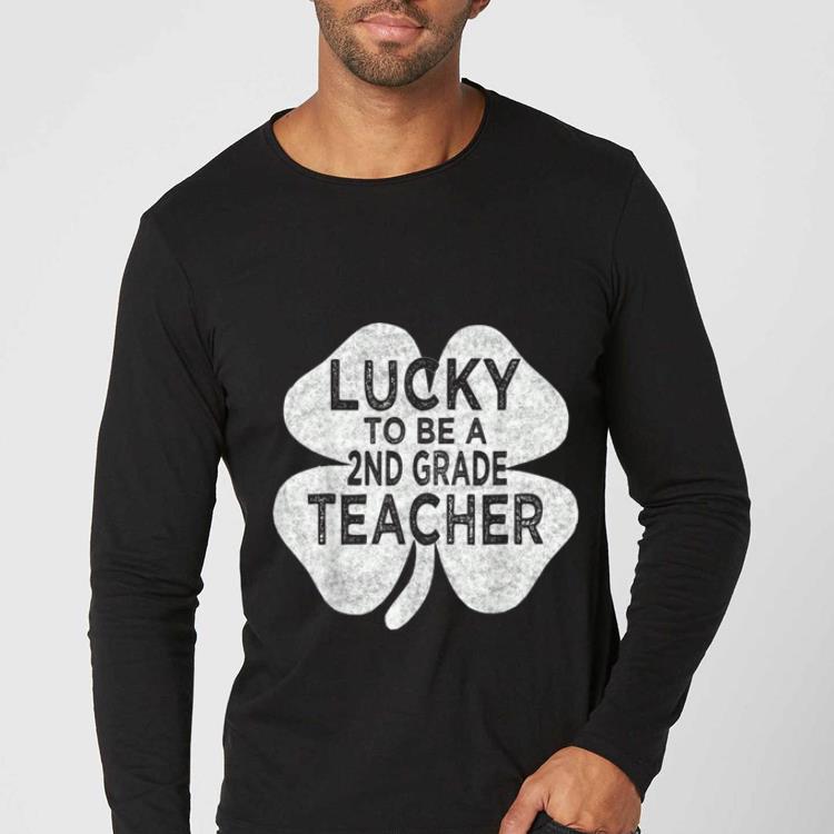 Great Vintage Lucky To Be A 2nd Grade Teacher St Patricks Day Men shirt