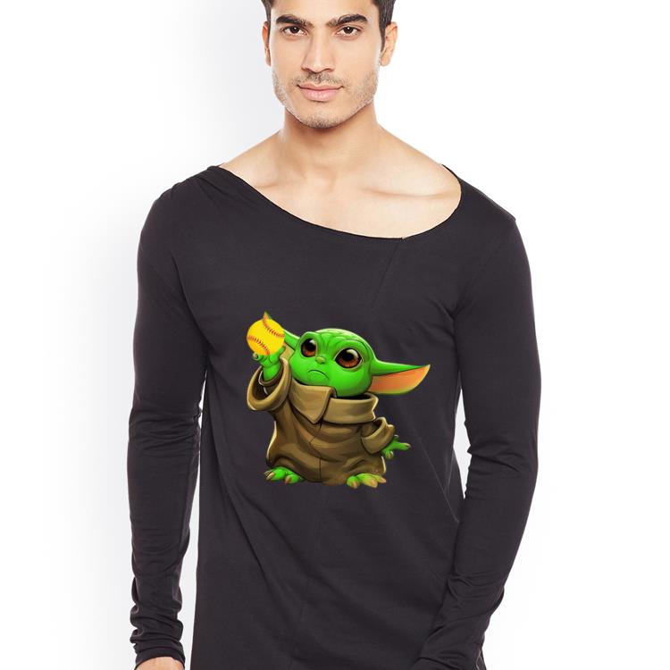 Hot Baby Yoda Baseball shirt