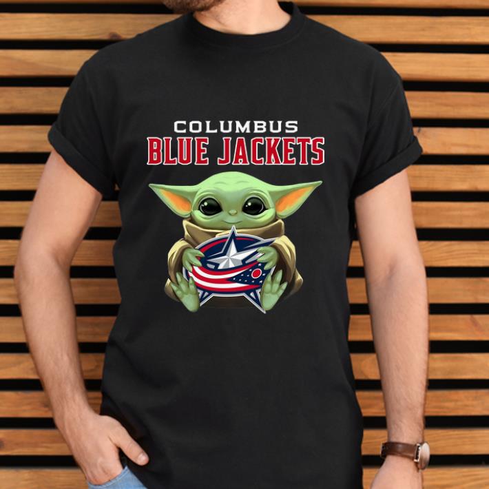 Hot Baby Yoda Hug Columbus Blue Jackets shirt 2 Hot Baby Yoda Hug Columbus Blue Jackets shirt 2