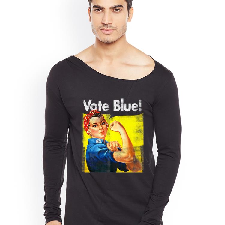 Hot Democratic Rosie Riveter Blue Wave Vote Blue shirt