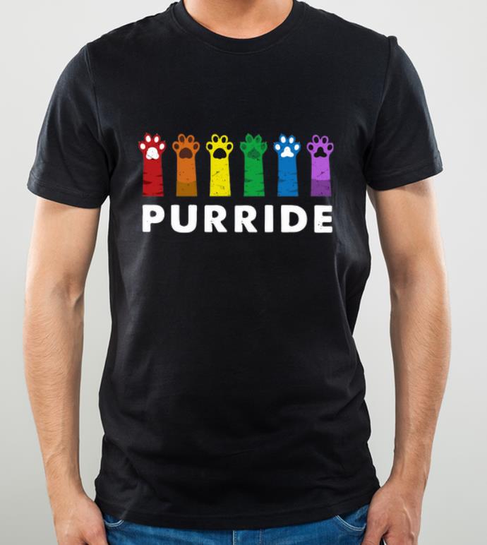Hot Paws Cat Purride LGBT shirt