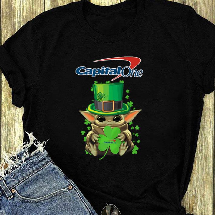 Hot Star Wars Baby Yoda Capital One Shamrock St.Patrick’s Day shirt