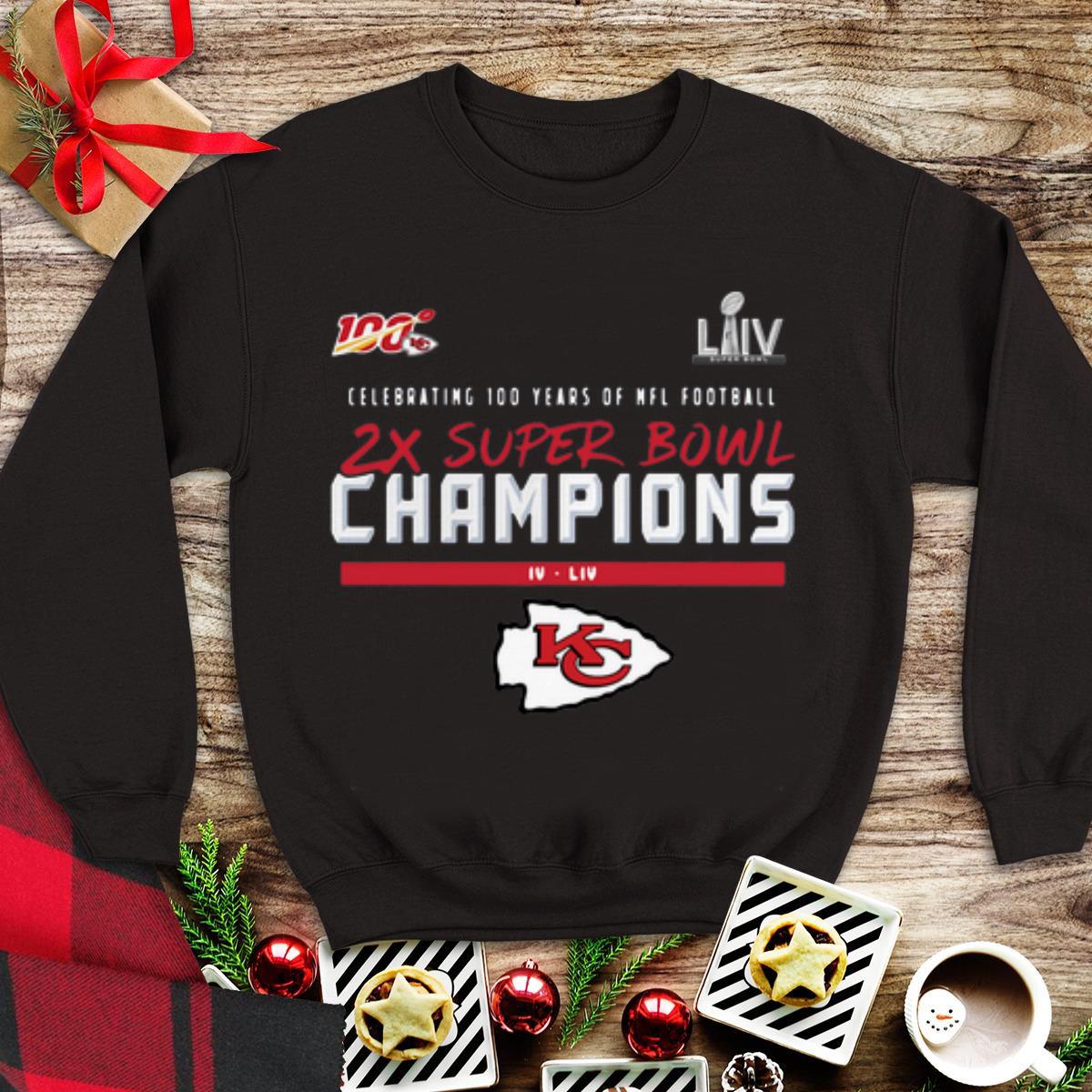 Kansas City Chiefs 2 Time Super Bowl Champions shirt