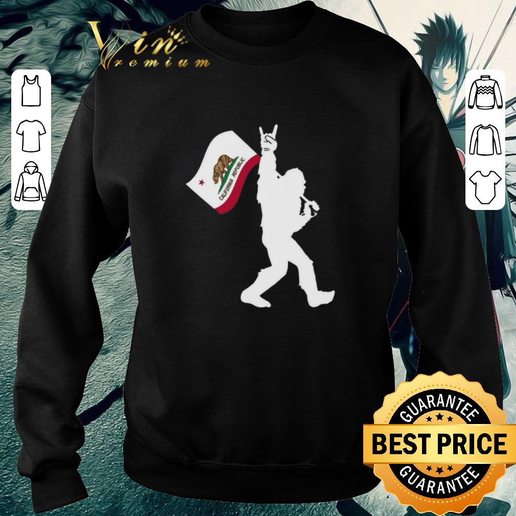 Nice Bigfoot Rock and Roll California Republic shirt