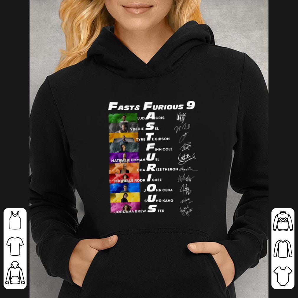 Nice Fast And Furious 9 Ludacris Vin Diesel Tyre Te Gibson Signatures shirt