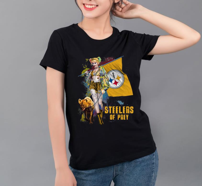 Nice Harley Quinn Pittsburgh Steelers Of Prey Pittsburgh Steelers Flag shirt