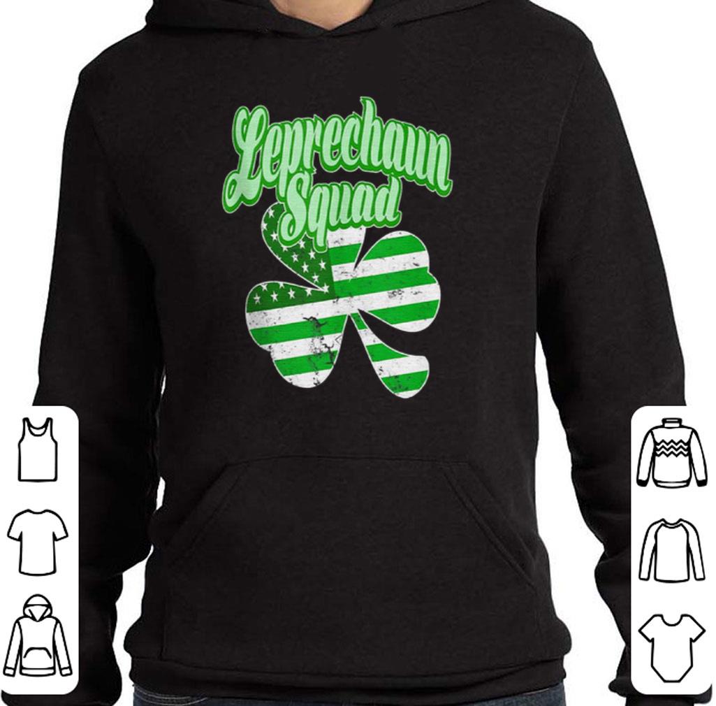 Nice Leprechaun Squad St. Patrick’s Day American flag Irish Clover shirt