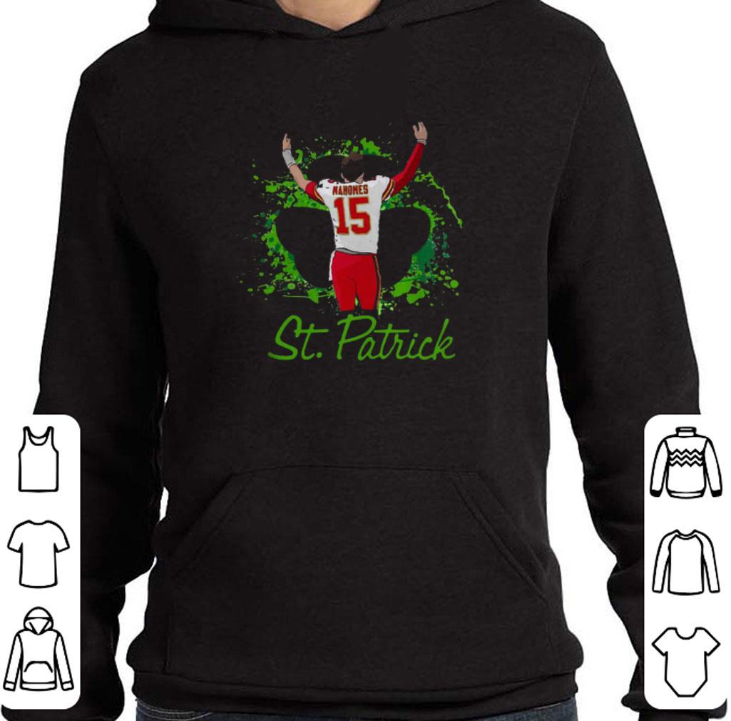 Nice Patrick Mahomes 15 St. Patrick’s day Kansas City Chiefs shirt