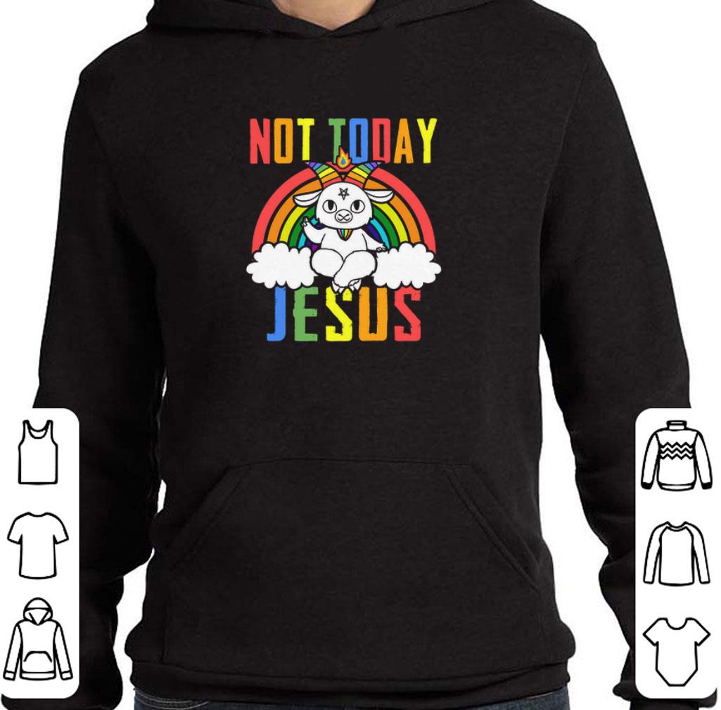 Nice Satan Baphomet LGBT Not Today Jesus shirt 6 Nice Satan Baphomet LGBT Not Today Jesus shirt