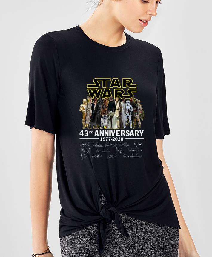Nice Star Wars 43rd Anniversary characters signature shirt