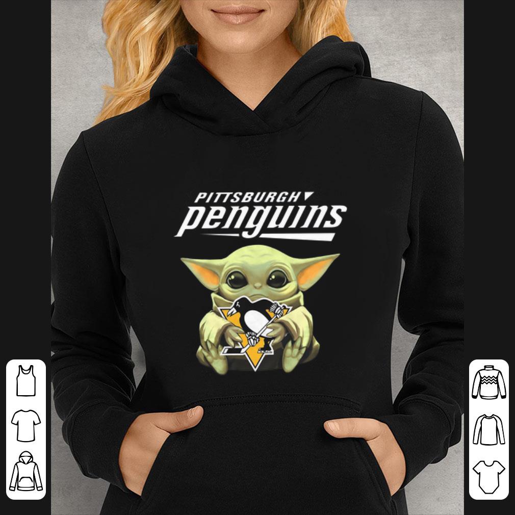 Official Baby Yoda Hug Pittsburgh Penguins shirt