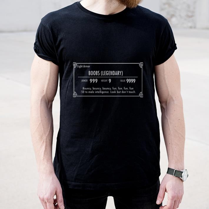 Official Light Armor Boobs Legendary Value 9999 shirt