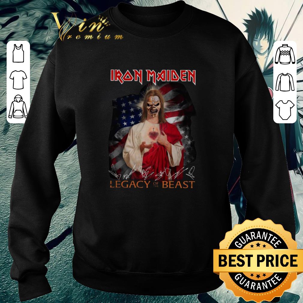 Original Jesus Iron Maiden Legacy Of The Beast Signatures shirt