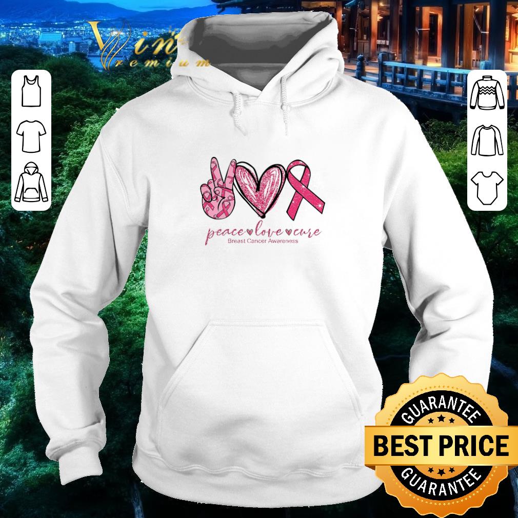Original Peace love cure Breast Cancer Awareness shirt