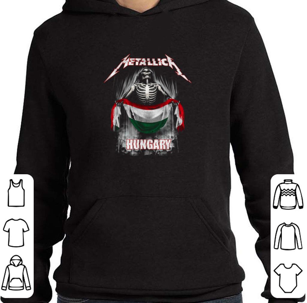 Original Skeleton Metallica Hungary flag shirt