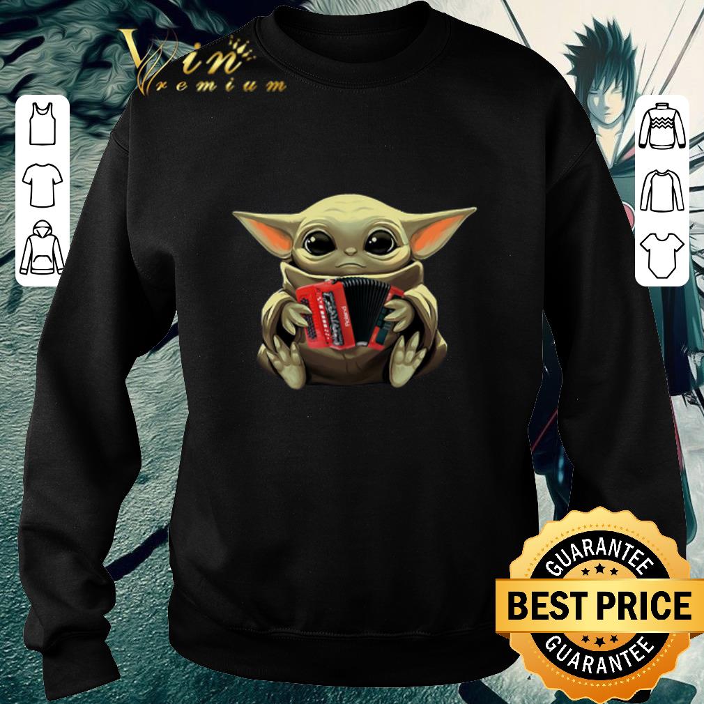 Premium Baby Yoda Hug Accordion Star Wars shirt