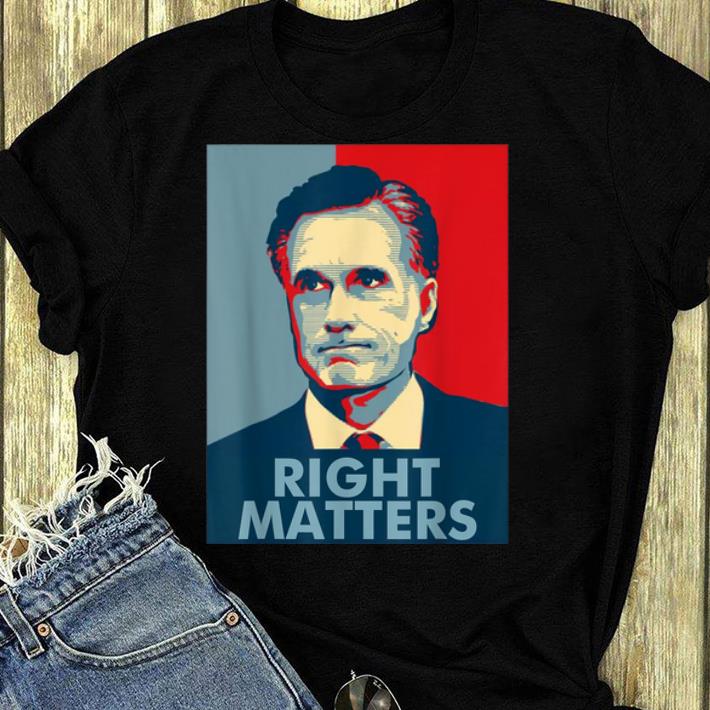 Premium Mitt Romney 2020 Right Matters Vote Romney American President shirt