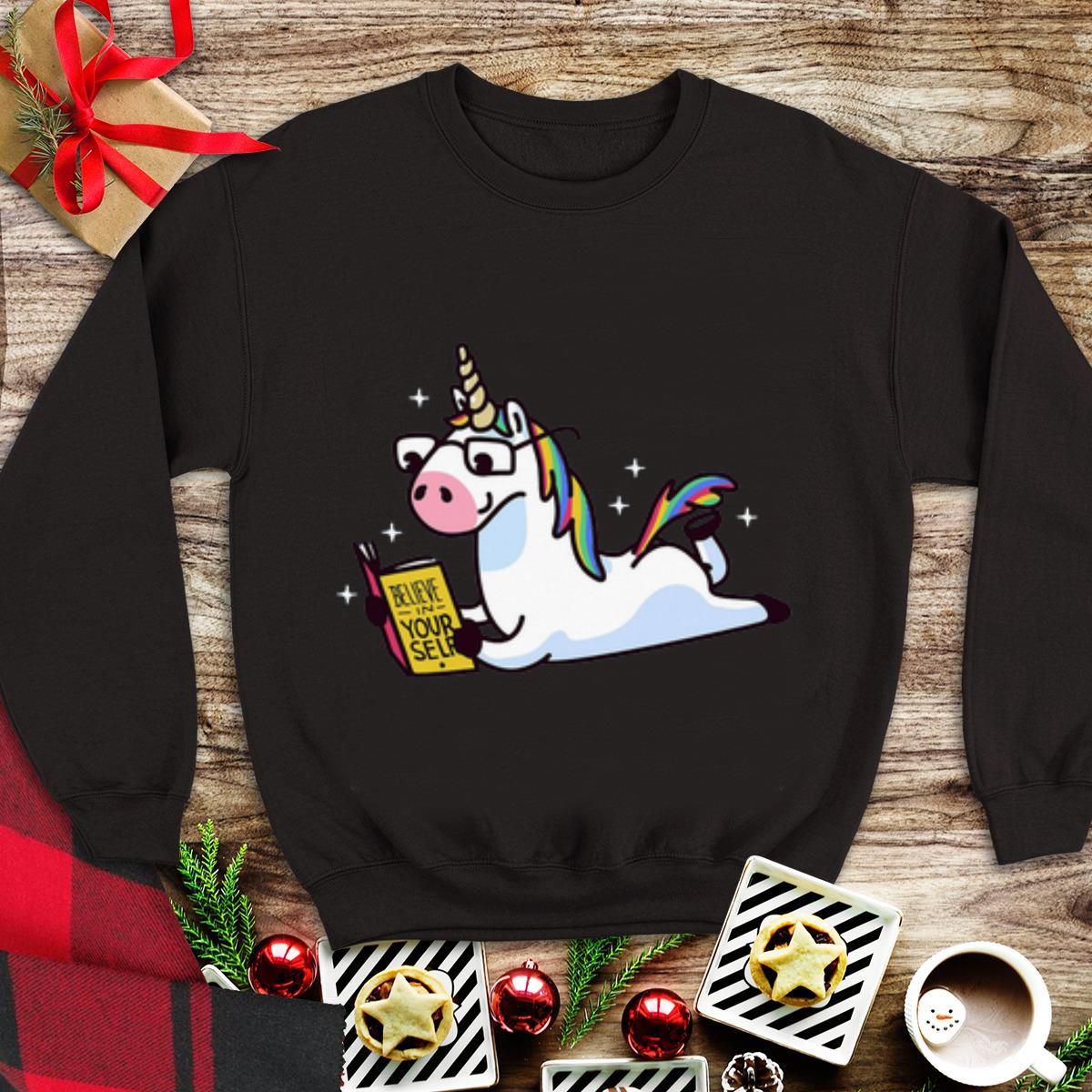 Premium Unicorn Riding Believe In Yourself shirt