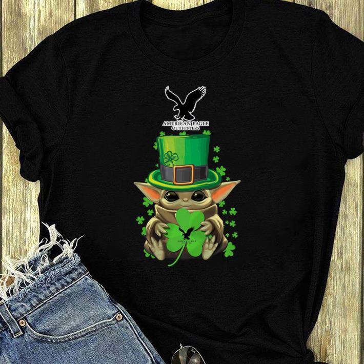 Pretty Baby Yoda American Eagle Outfitters Shamrock St.Patrick’s Day shirt