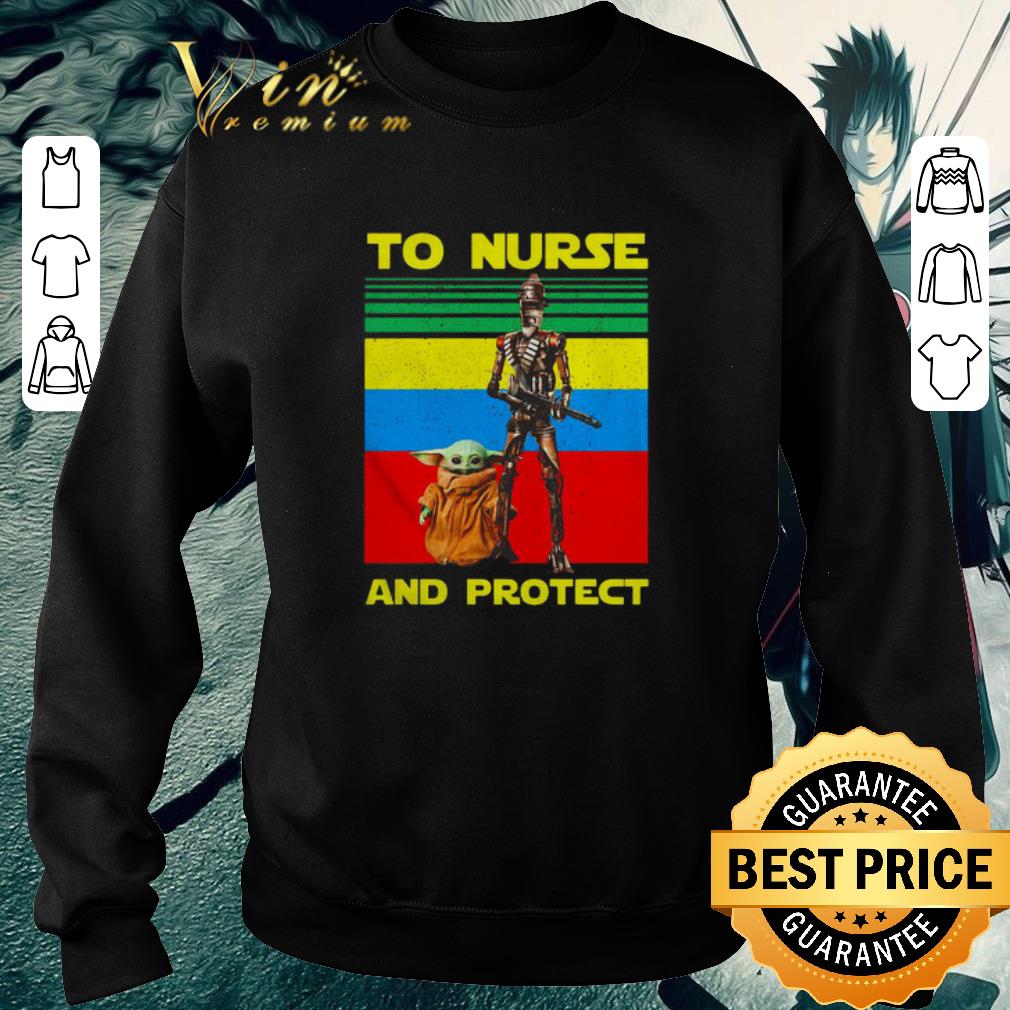 Pretty Baby Yoda and IG-11 to nurse and protect vintage shirt