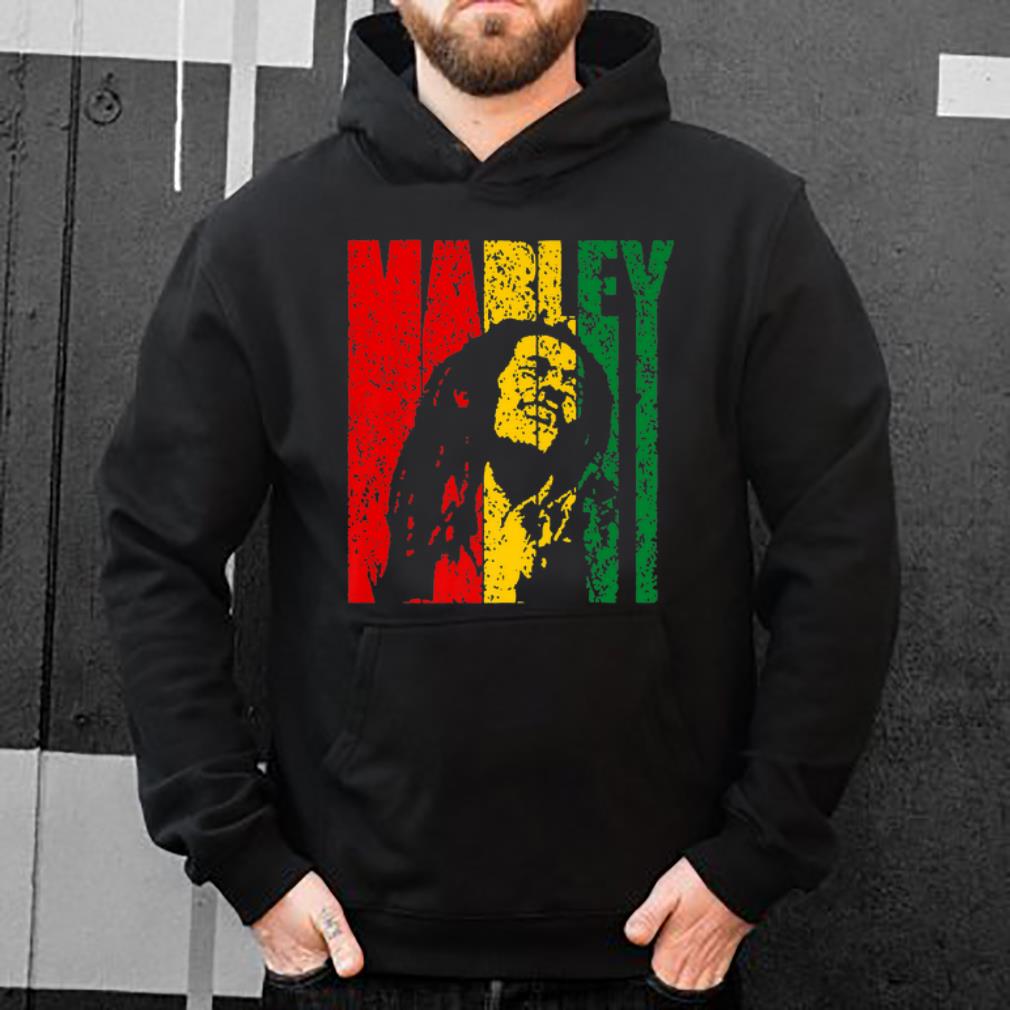 Pretty Bob Marley Vintage Distressed Jamaica Flag shirt