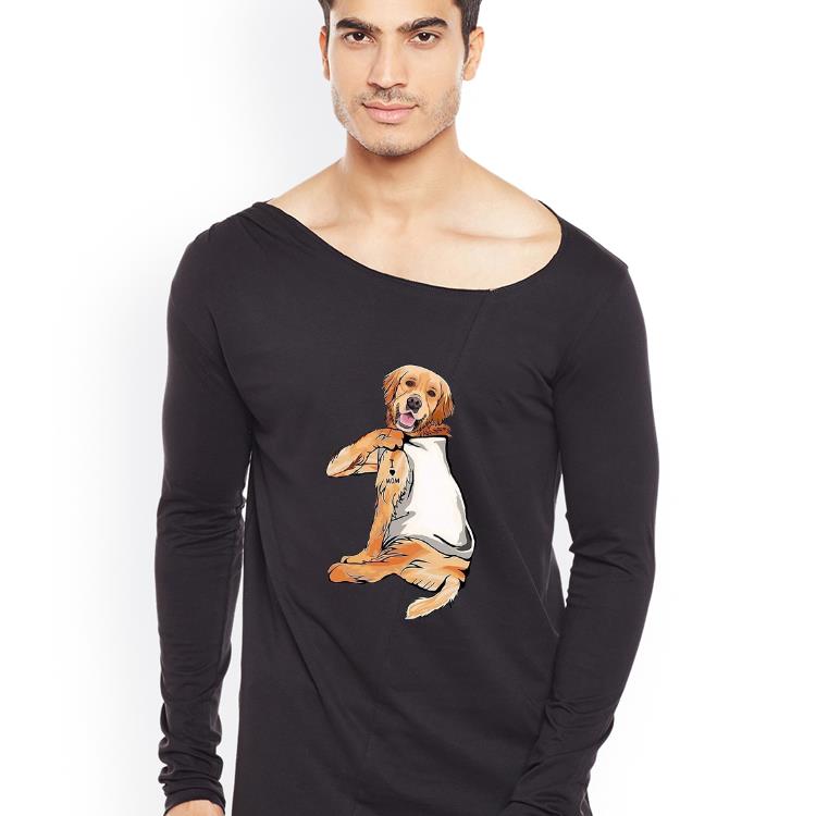 Pretty Golden Retriever Tattoos I Love Mom shirt