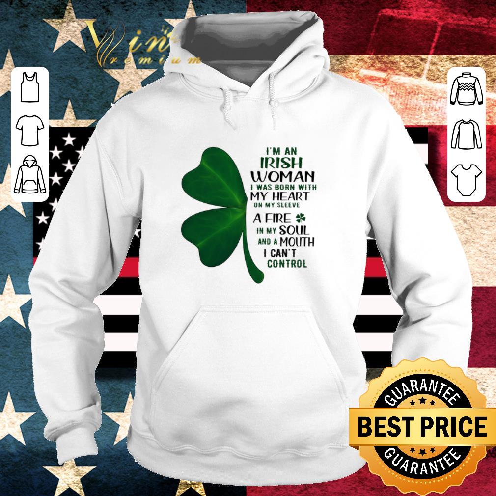 Pretty I'm an irish woman i was born with my heart St. Patrick's day shirt