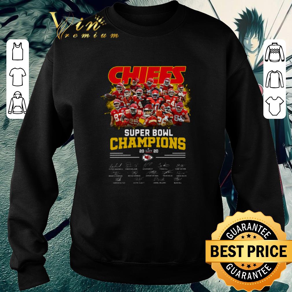 Pretty Kansas City Chiefs Super Bowl Champions LIV 2020 Signatures shirt 6 Pretty Kansas City Chiefs Super Bowl Champions LIV 2020 Signatures shirt