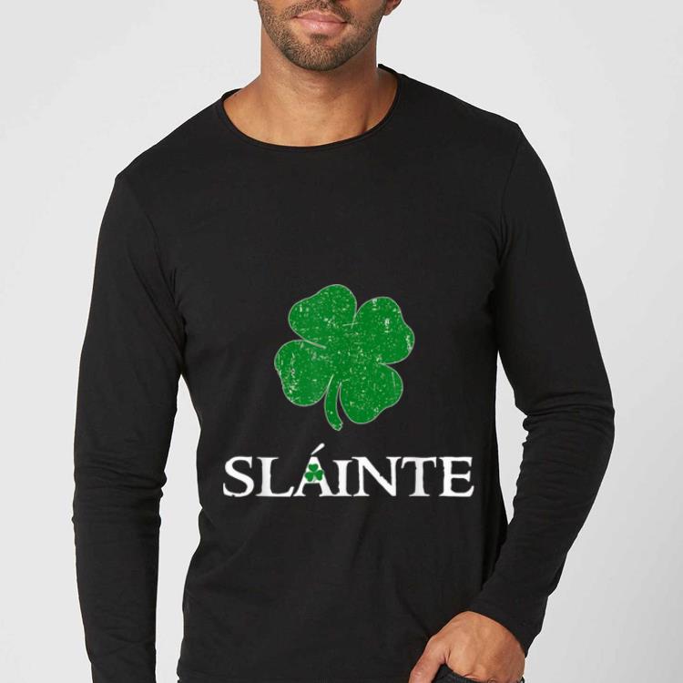 Pretty Slainte Irish Shamrock St Patricks shirt