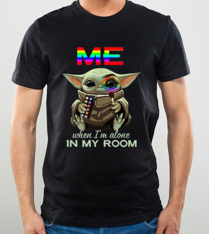 Top Baby Yoda Makeup Stylist Me When I’m Alone In My Room shirt