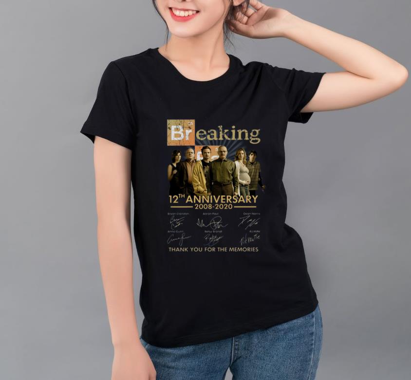 Top Breaking Bad 12th Anniversary 2008 2020 Signatures shirt