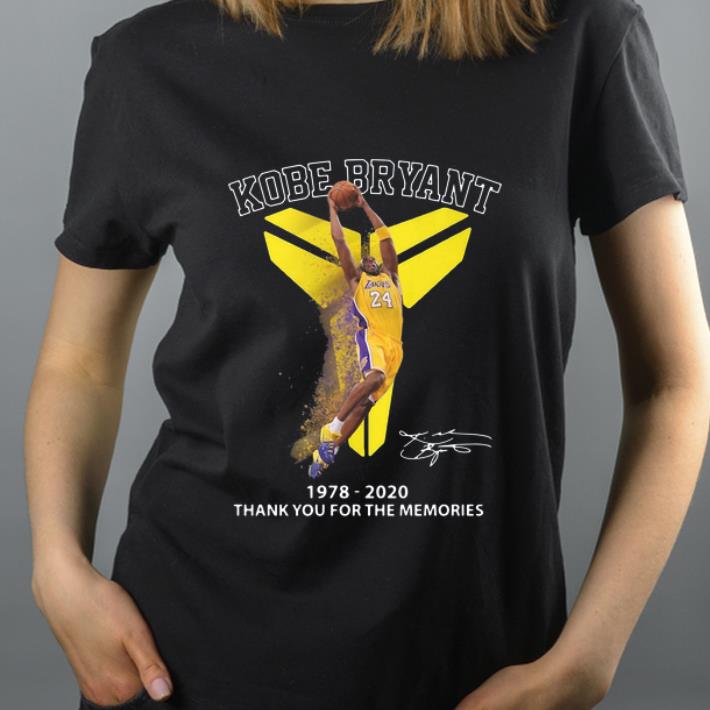 Top Kobe Bryant 1978 2020 Thank You For The Memories Signatures shirt