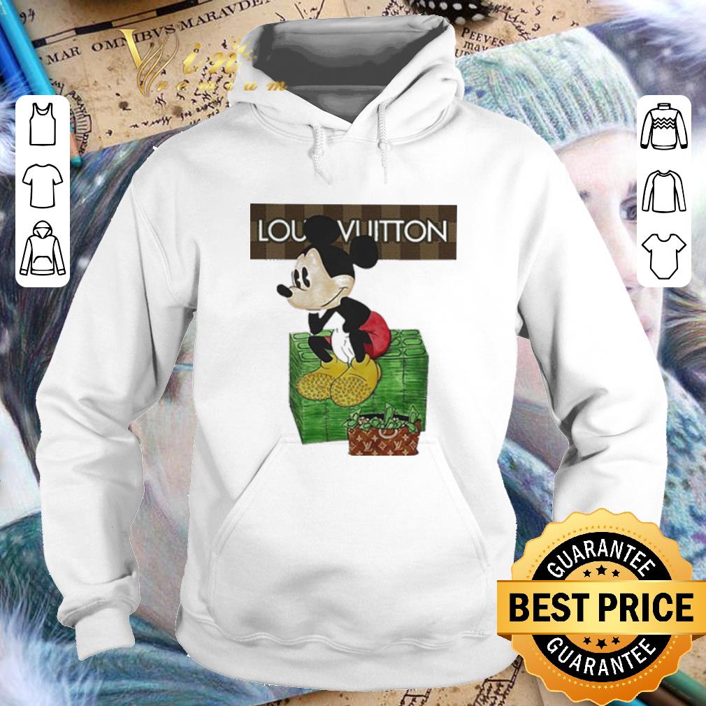 Top Mickey mouse mashup Louis Vuitton shirt