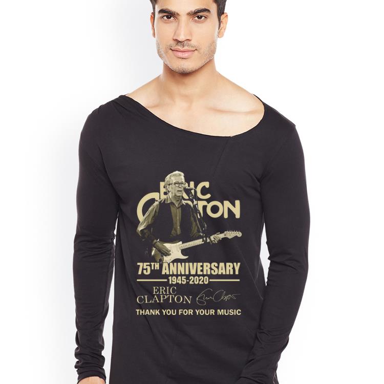 Awesome 75th Anniversary Eric Clapton Thank You For The Memories Signatures shirt