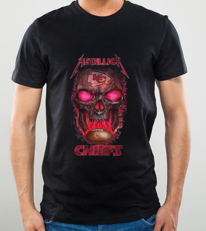 Awesome Metallica Chiefs NFL Skull Kansas City Chiefs shirt