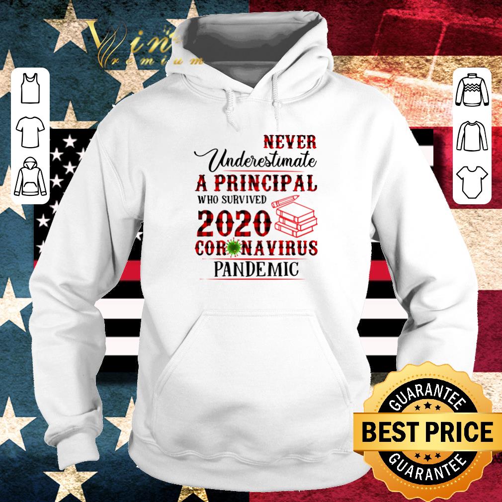 Awesome Never underestimate a principal who survived 2020 coronavirus pandemic shirt